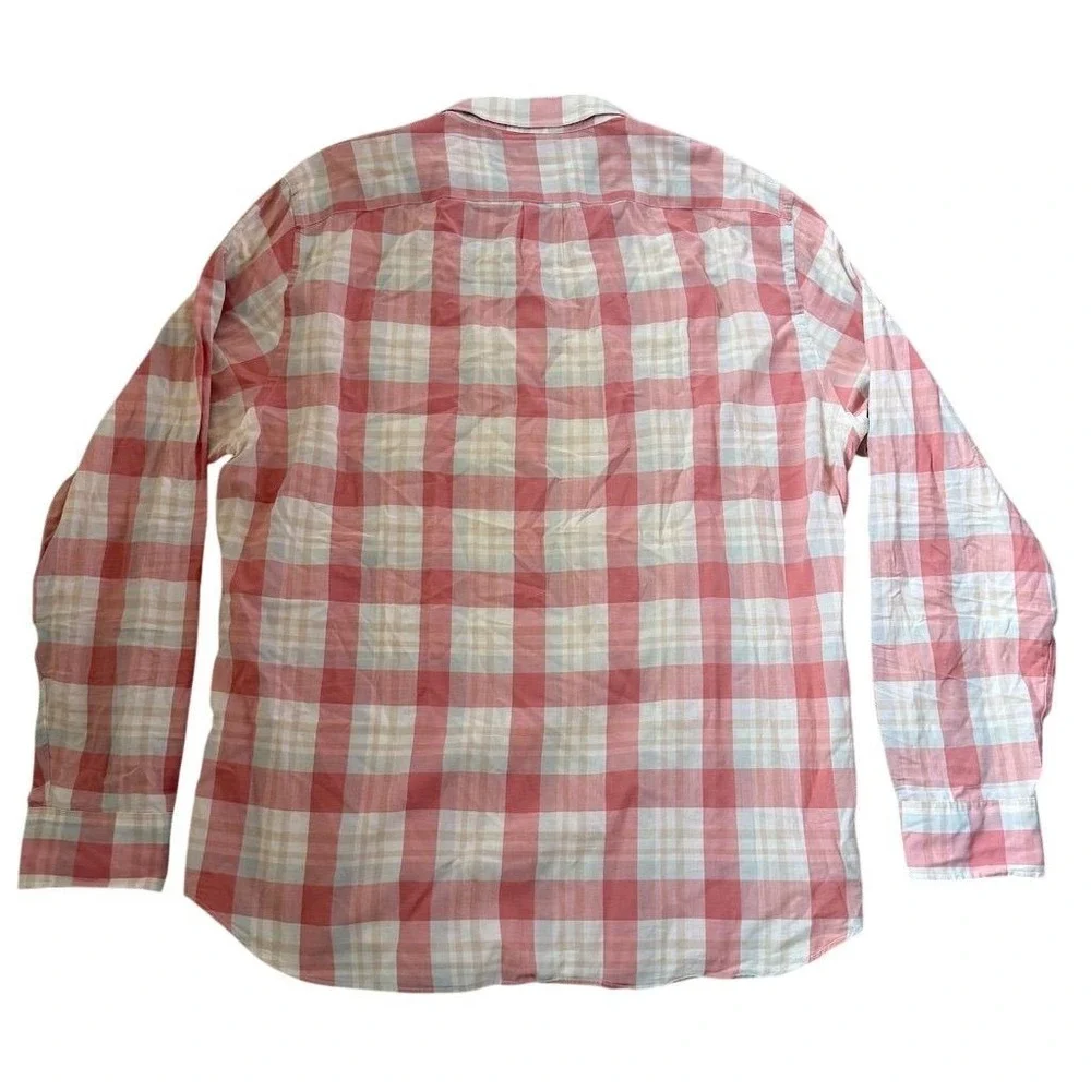 J. Crew Men's XL Tartan Plaid Long Sleeve Button-Down Shirt Casual Indian madras